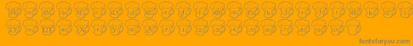 LmsIrishBeer Font – Gray Fonts on Orange Background