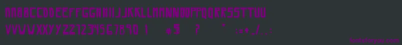 Шрифт SaviaRegular – фиолетовые шрифты на чёрном фоне