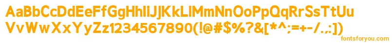 GeldersansHeavy-Schriftart – Orangefarbene Schriften