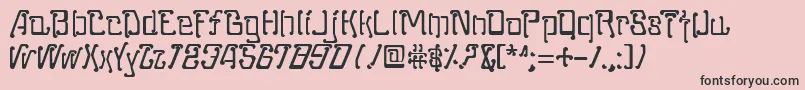More about Moped Font Moped Font – Black Fonts on Pink Background