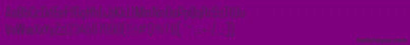 CasestudynooneLtLight Font – Black Fonts on Purple Background