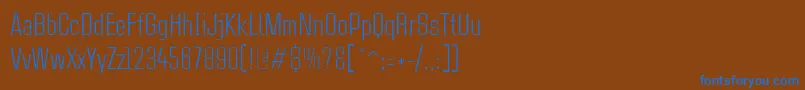 Шрифт CasestudynooneLtLight – синие шрифты на коричневом фоне