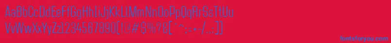 CasestudynooneLtLight Font – Blue Fonts on Red Background