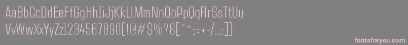Шрифт CasestudynooneLtLight – розовые шрифты на сером фоне