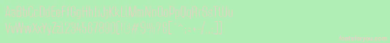 CasestudynooneLtLight Font – Pink Fonts on Green Background