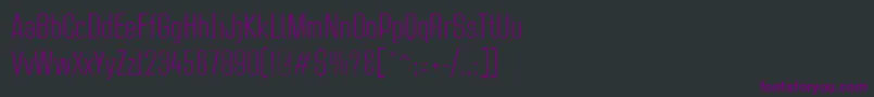 Шрифт CasestudynooneLtLight – фиолетовые шрифты на чёрном фоне