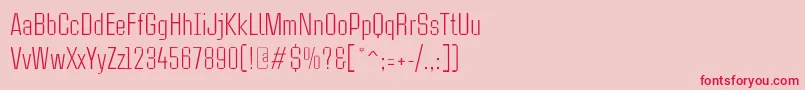 CasestudynooneLtLight Font – Red Fonts on Pink Background