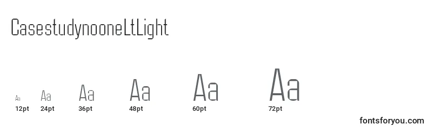 CasestudynooneLtLight Font Sizes