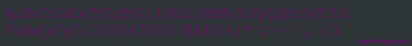 CourierNewCyr80n Font – Purple Fonts on Black Background