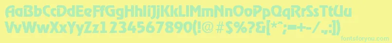 En savoir plus sur la police RagtimeBold Police RagtimeBold – polices vertes sur fond jaune