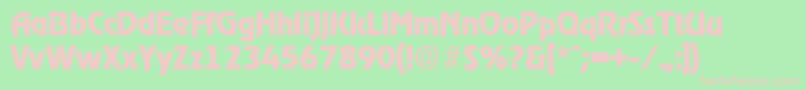 RagtimeBold Font – Pink Fonts on Green Background