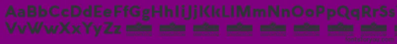 AquawaxBlackTrial Font – Black Fonts on Purple Background