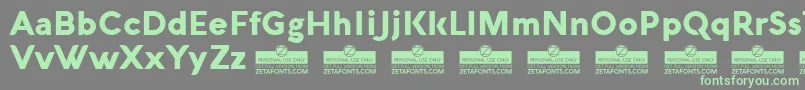 AquawaxBlackTrial Font – Green Fonts on Gray Background