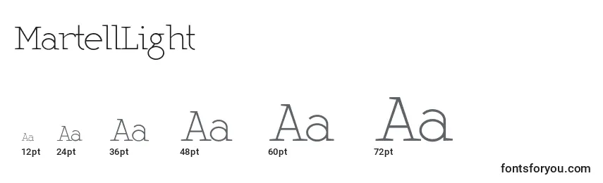 MartellLight Font Sizes
