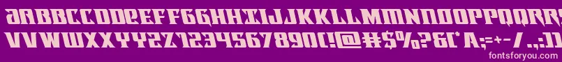 Lifeforceleft Font – Pink Fonts on Purple Background