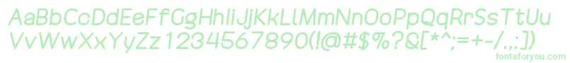 DrakoheartRevofitDoubleDiagonal Font – Green Fonts on White Background