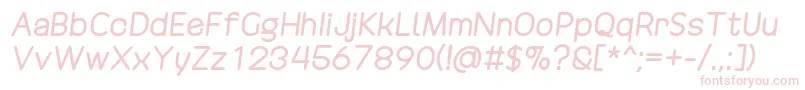 DrakoheartRevofitDoubleDiagonal Font – Pink Fonts on White Background