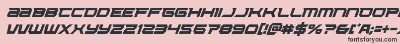 Lethalforcecondital Font – Black Fonts on Pink Background