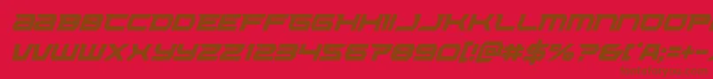 Lethalforcecondital Font – Brown Fonts on Red Background