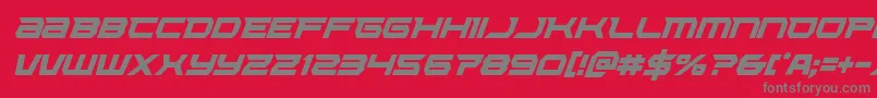 Lethalforcecondital Font – Gray Fonts on Red Background