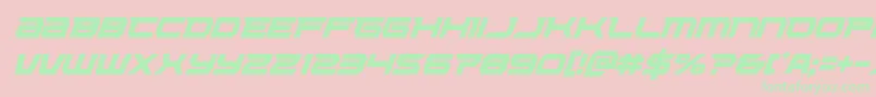 Lethalforcecondital Font – Green Fonts on Pink Background