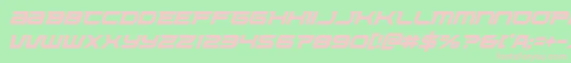 Lethalforcecondital Font – Pink Fonts on Green Background