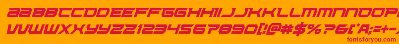 Шрифт Lethalforcecondital – красные шрифты на оранжевом фоне