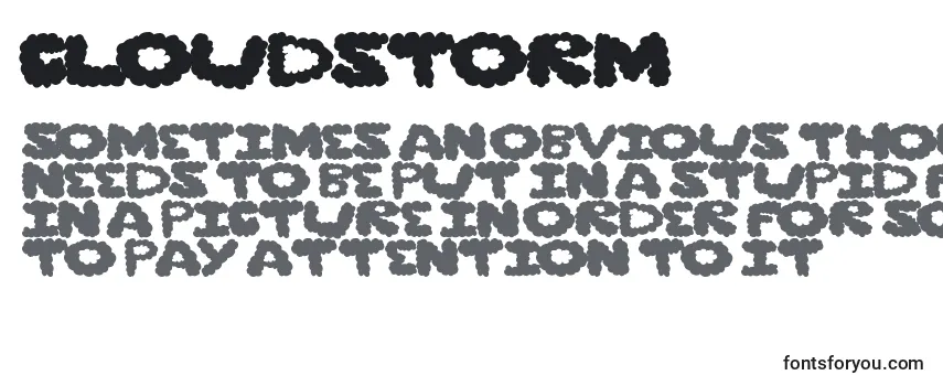 Review of the Cloudstorm Font