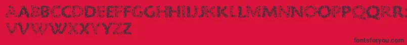 RazzleDazzle Font – Black Fonts on Red Background
