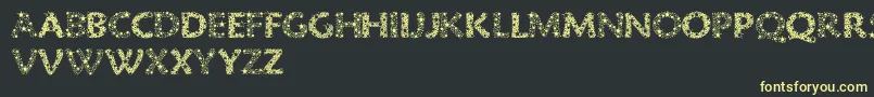 RazzleDazzle Font – Yellow Fonts on Black Background