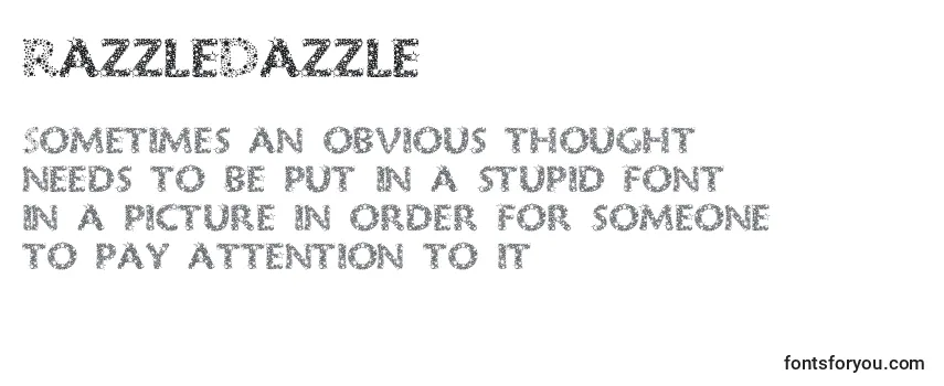 Schriftart RazzleDazzle
