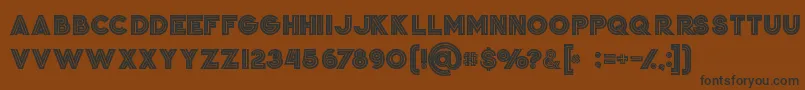 Jordanboldgrunge Font – Black Fonts on Brown Background