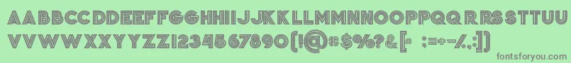 Jordanboldgrunge-Schriftart – Graue Schriften auf grünem Hintergrund