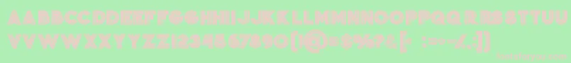 Jordanboldgrunge Font – Pink Fonts on Green Background