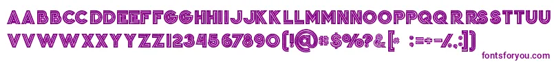 Jordanboldgrunge Font – Purple Fonts on White Background