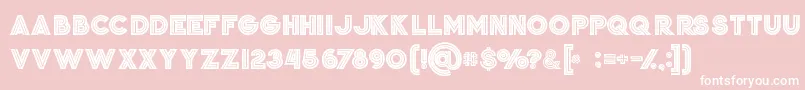 Jordanboldgrunge Font – White Fonts on Pink Background