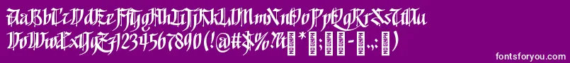 GoalthinkRegular Font – White Fonts on Purple Background