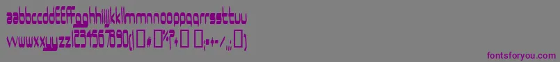 Ururma Font – Purple Fonts on Gray Background