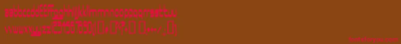 Ururma Font – Red Fonts on Brown Background