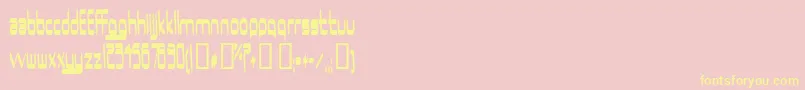 Ururma Font – Yellow Fonts on Pink Background