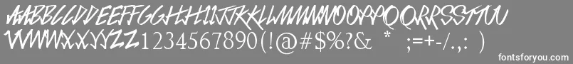 LoveSequel Font – White Fonts on Gray Background