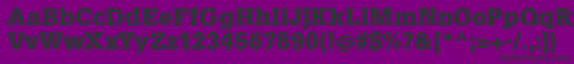 SlabsoftBold Font – Black Fonts on Purple Background
