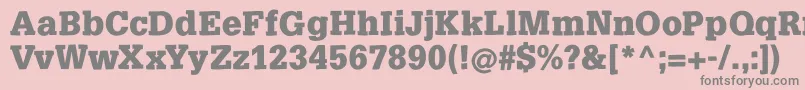 SlabsoftBold Font – Gray Fonts on Pink Background