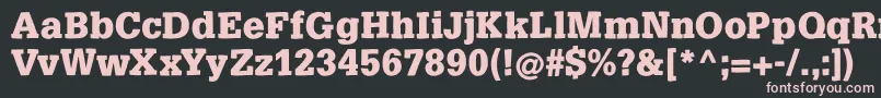 SlabsoftBold Font – Pink Fonts on Black Background