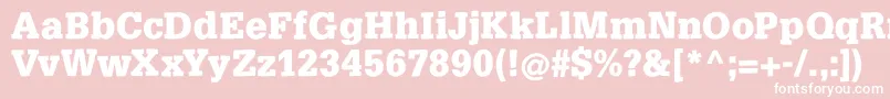 SlabsoftBold Font – White Fonts on Pink Background