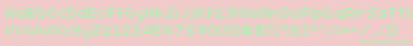 Sg10 Font – Green Fonts on Pink Background