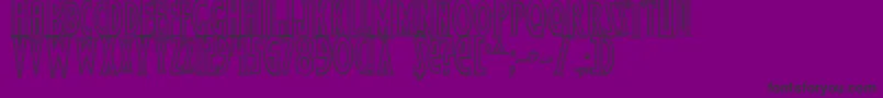 フォントWolf4o – 紫の背景に黒い文字