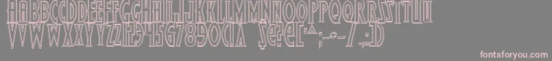 Weitere Informationen zur Wolf4o-Schriftart Wolf4o-Schriftart – Rosa Schriften auf grauem Hintergrund