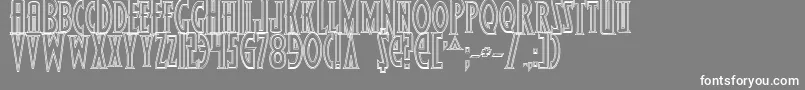 Wolf4o Font – White Fonts on Gray Background