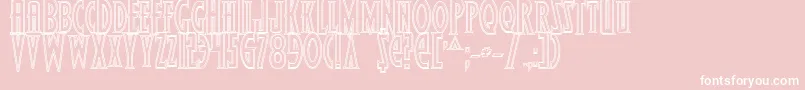 Wolf4o Font – White Fonts on Pink Background